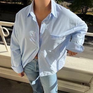 Djerf Avenue Breezy Shirt Blue